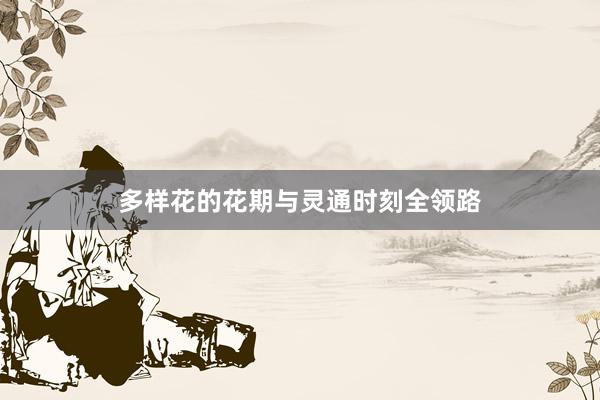 多样花的花期与灵通时刻全领路